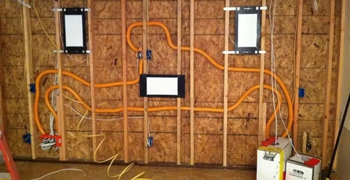 new construction wiring project displaying complete electrical system layout installed by professionals in Columbia, MO